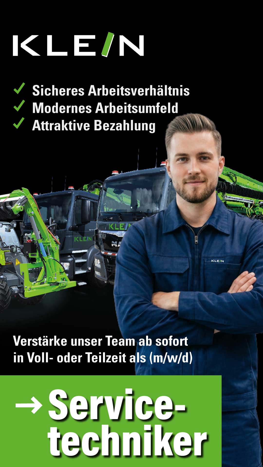 Technischer Service und Maschinenbau bei KLEIN Service GmbH im Außeneinsatz